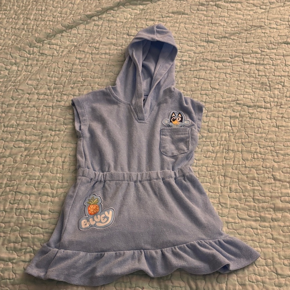 Bluey Hooded Dress for Kids